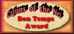 Louis Dupuy's Cajuns of the Net Award